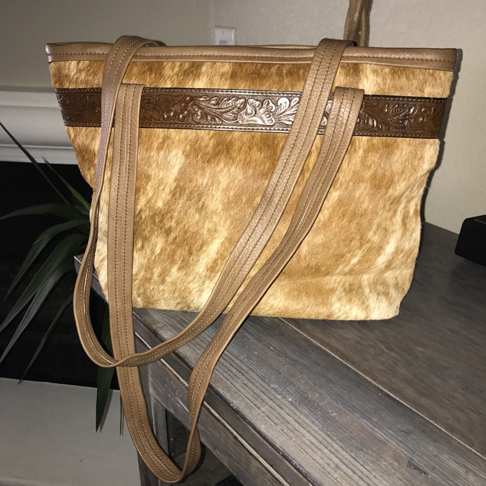 100% Genuine Cowhide tote